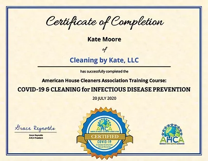 Certified house cleaning company